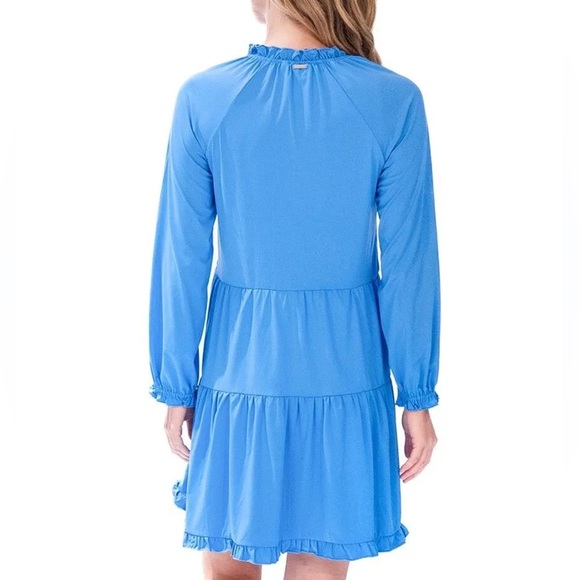 Cabana Life Periwinkle Blue Tiered Ruffle Dress - Picture 3 of 8